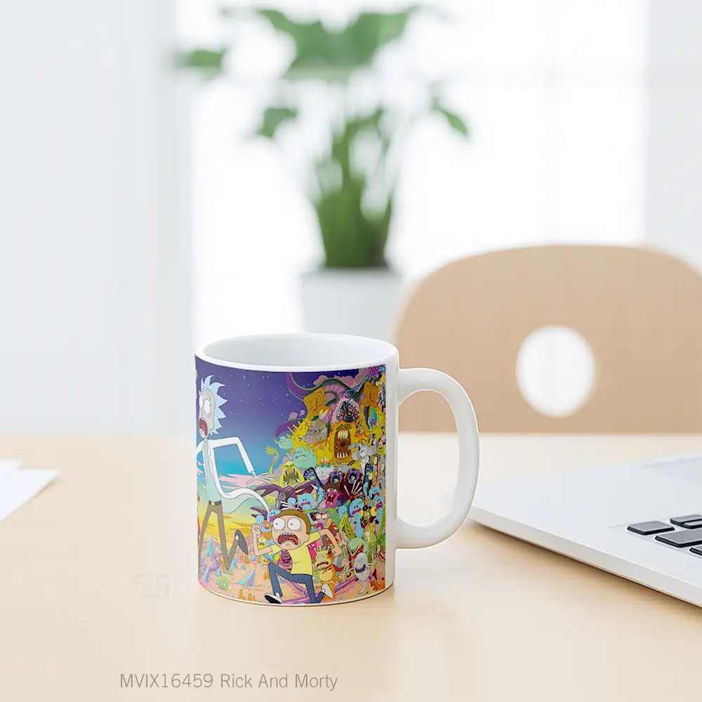 Mug Rick And Morty Full Wrap Lanscape - All-side / Desain