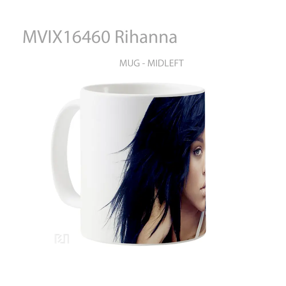 Mug Rihanna Full Wrap Lanscape - All-side / Desain