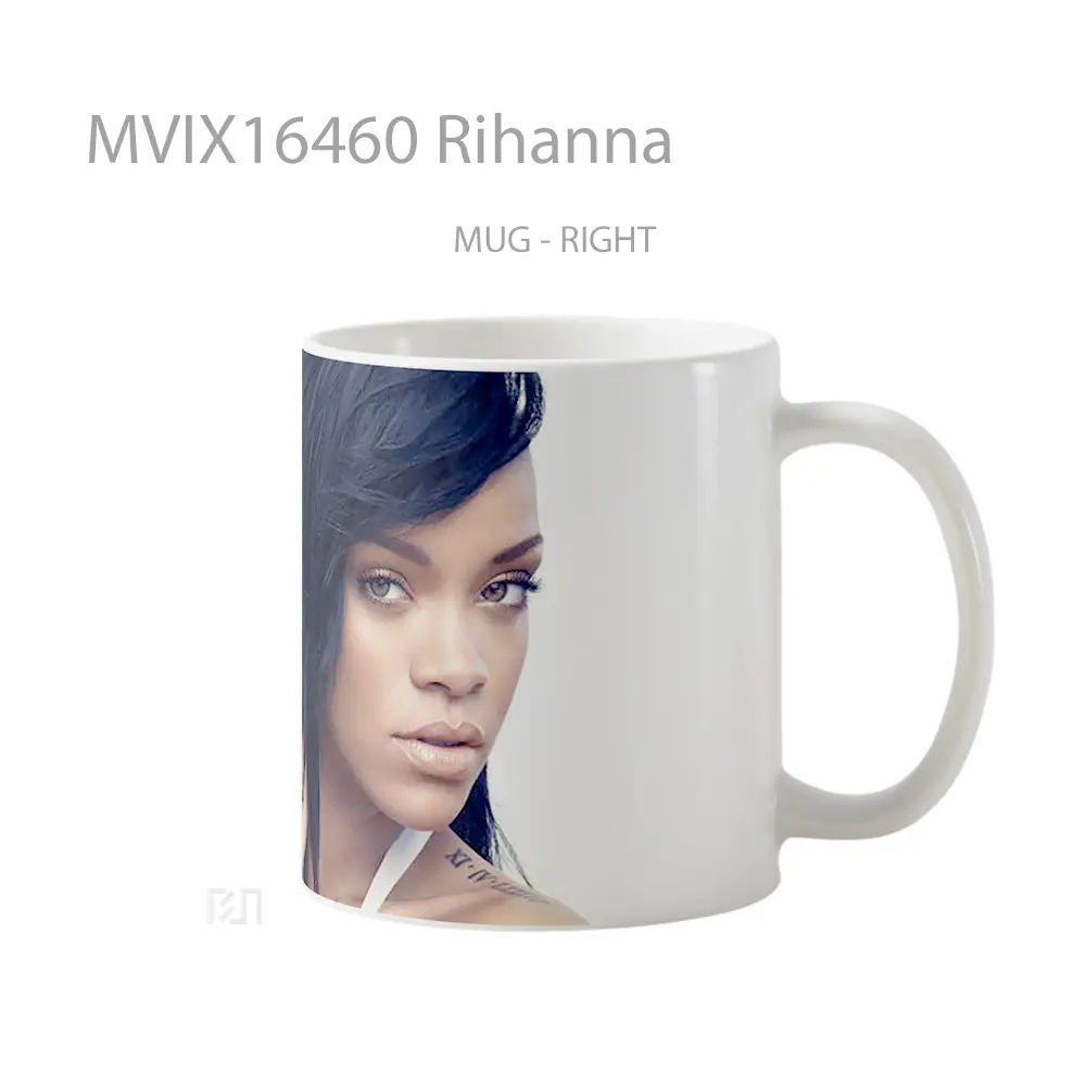Mug Rihanna Full Wrap Lanscape - All-side / Desain