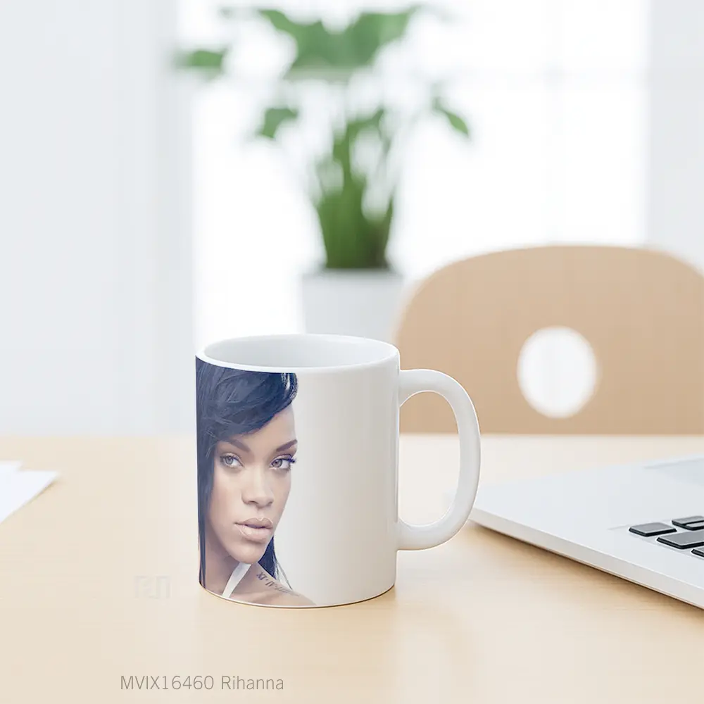 Mug Rihanna Full Wrap Lanscape - All-side / Desain
