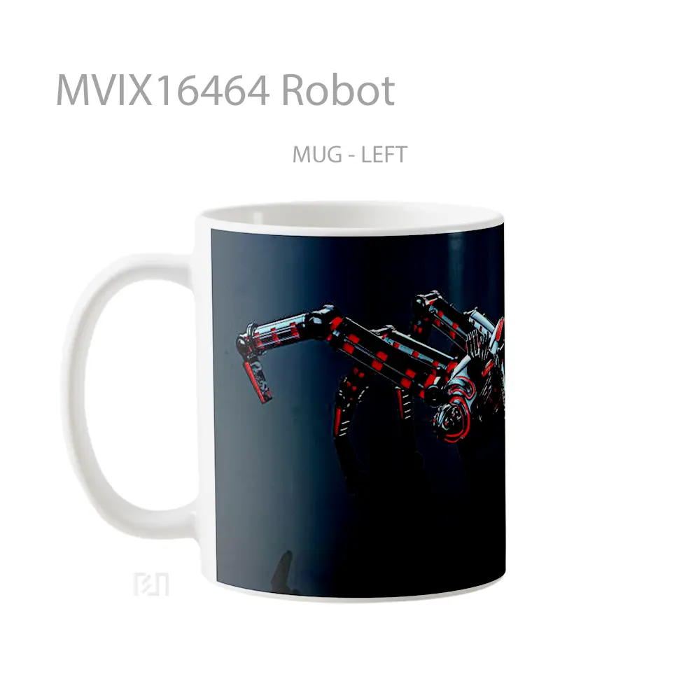 Mug Robot Full Wrap Lanscape - All-side / Desain