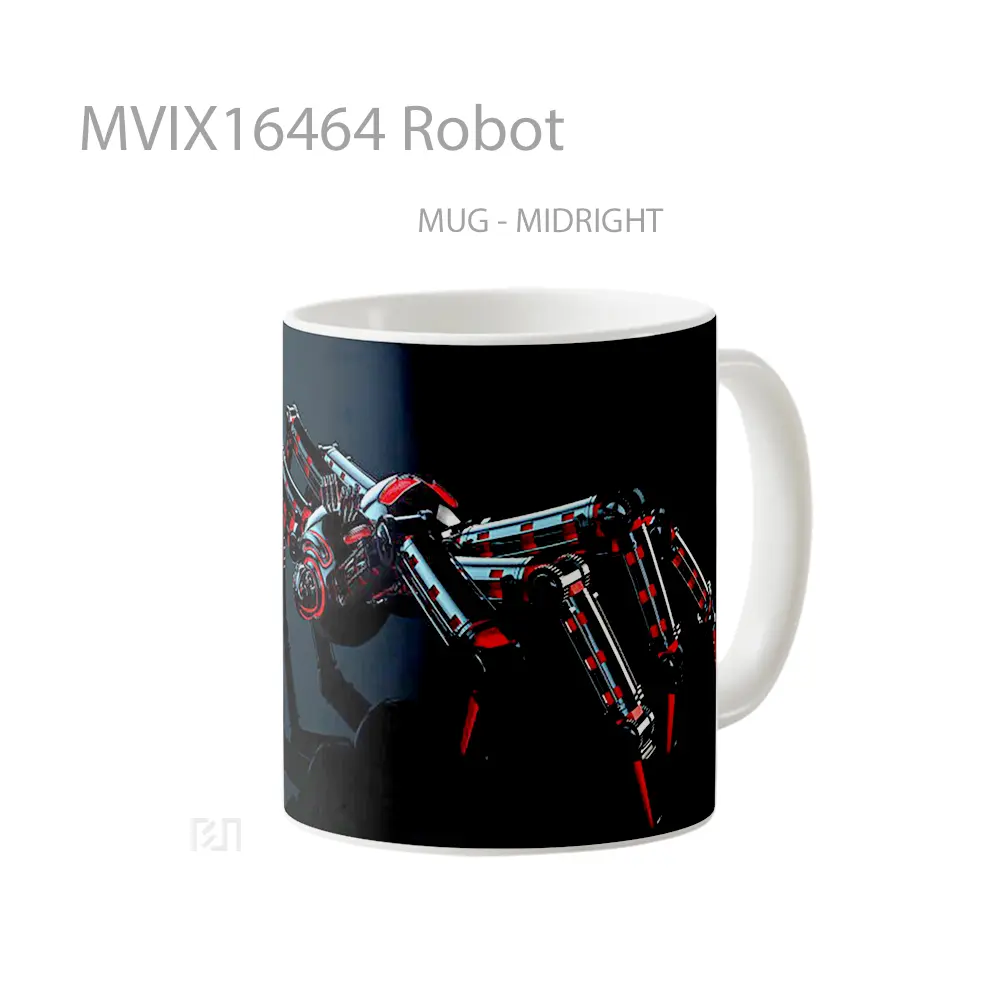 Mug Robot Full Wrap Lanscape - All-side / Desain