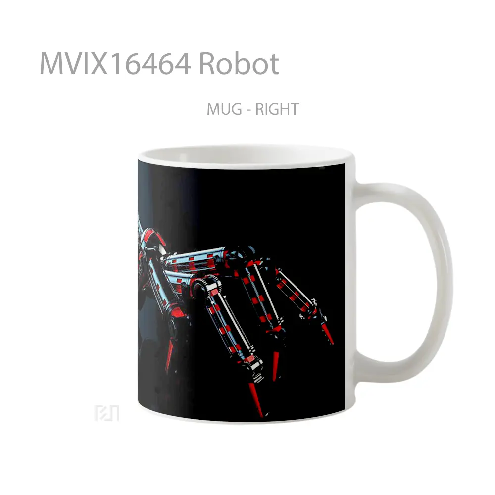 Mug Robot Full Wrap Lanscape - All-side / Desain