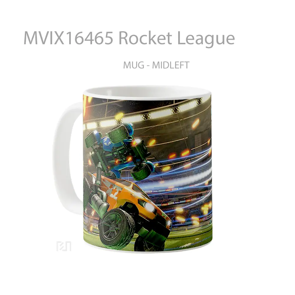 Mug Rocket League Full Wrap Lanscape - All-side / Desain