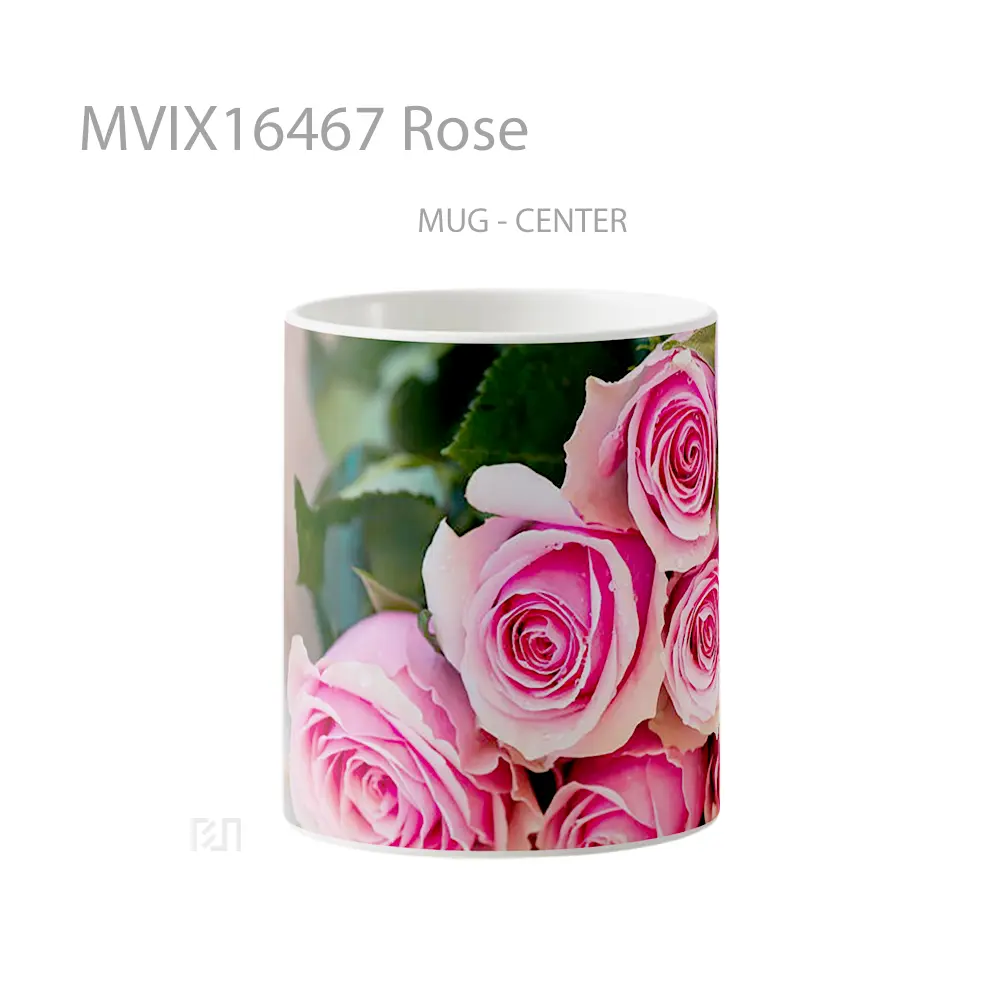 Mug Rose Full Wrap Lanscape