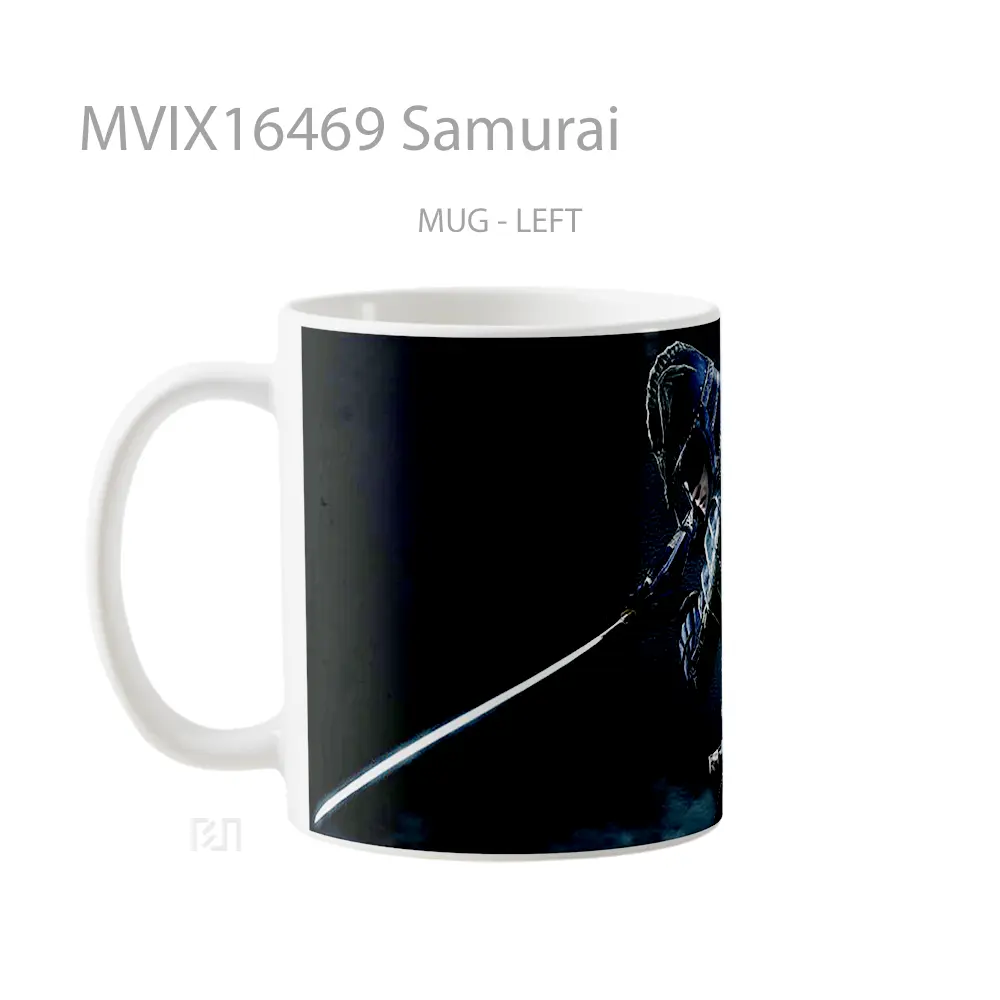 Mug Samurai Full Wrap Lanscape - All-side / Desain