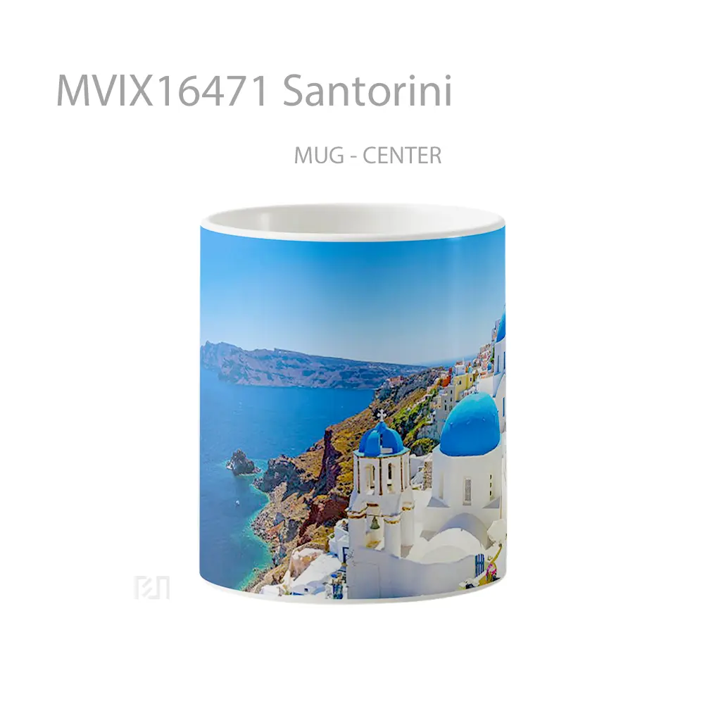 Mug Santorini Full Wrap Lanscape