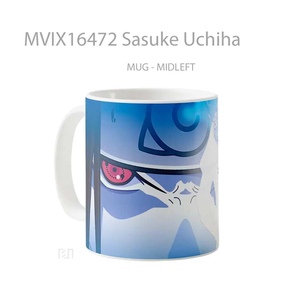 Mug Sasuke Uchiha Full Wrap Lanscape - All-side / Desain