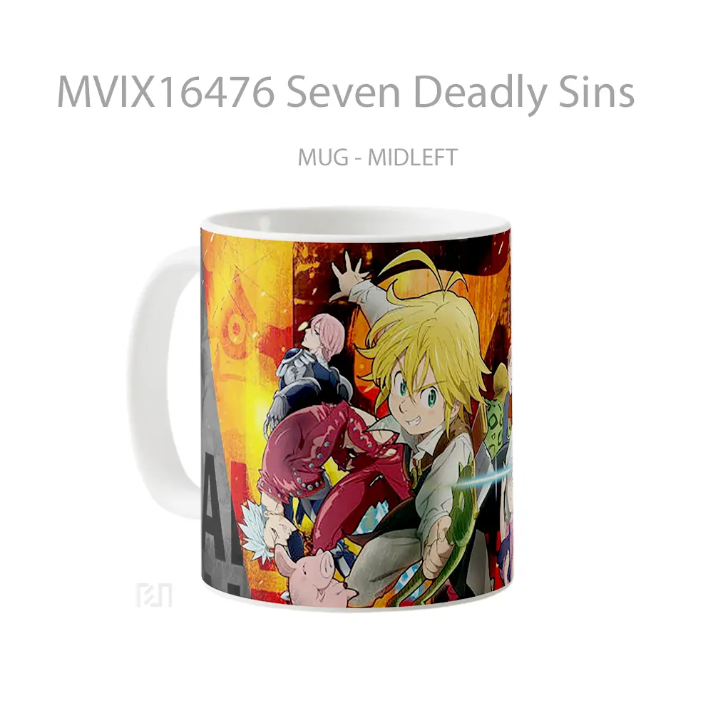 Mug Seven Deadly Sins Full Wrap Lanscape - All-side / Desain