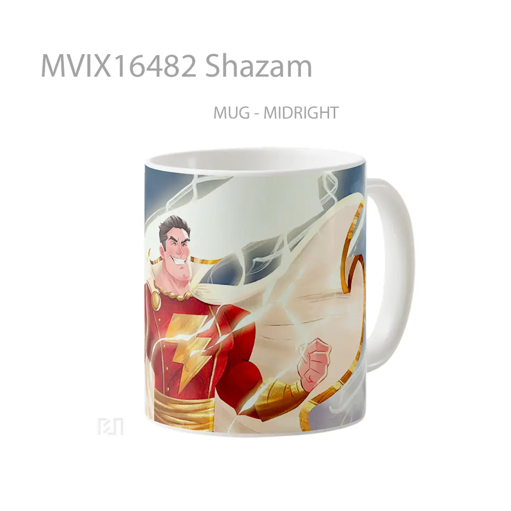 Mug Shazam Full Wrap Lanscape - All-side / Desain