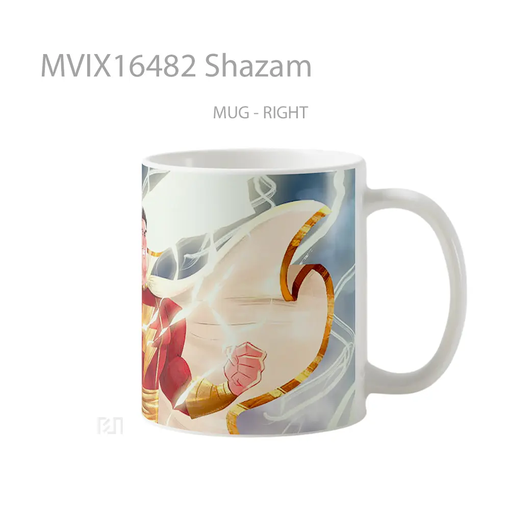 Mug Shazam Full Wrap Lanscape - All-side / Desain