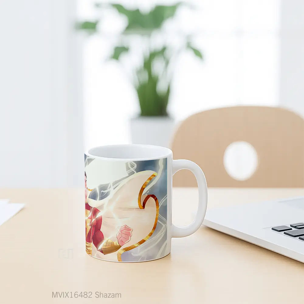 Mug Shazam Full Wrap Lanscape - All-side / Desain
