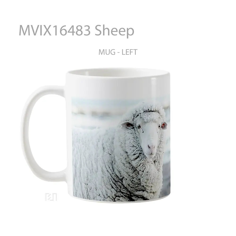 Mug Sheep Full Wrap Lanscape - All-side / Desain