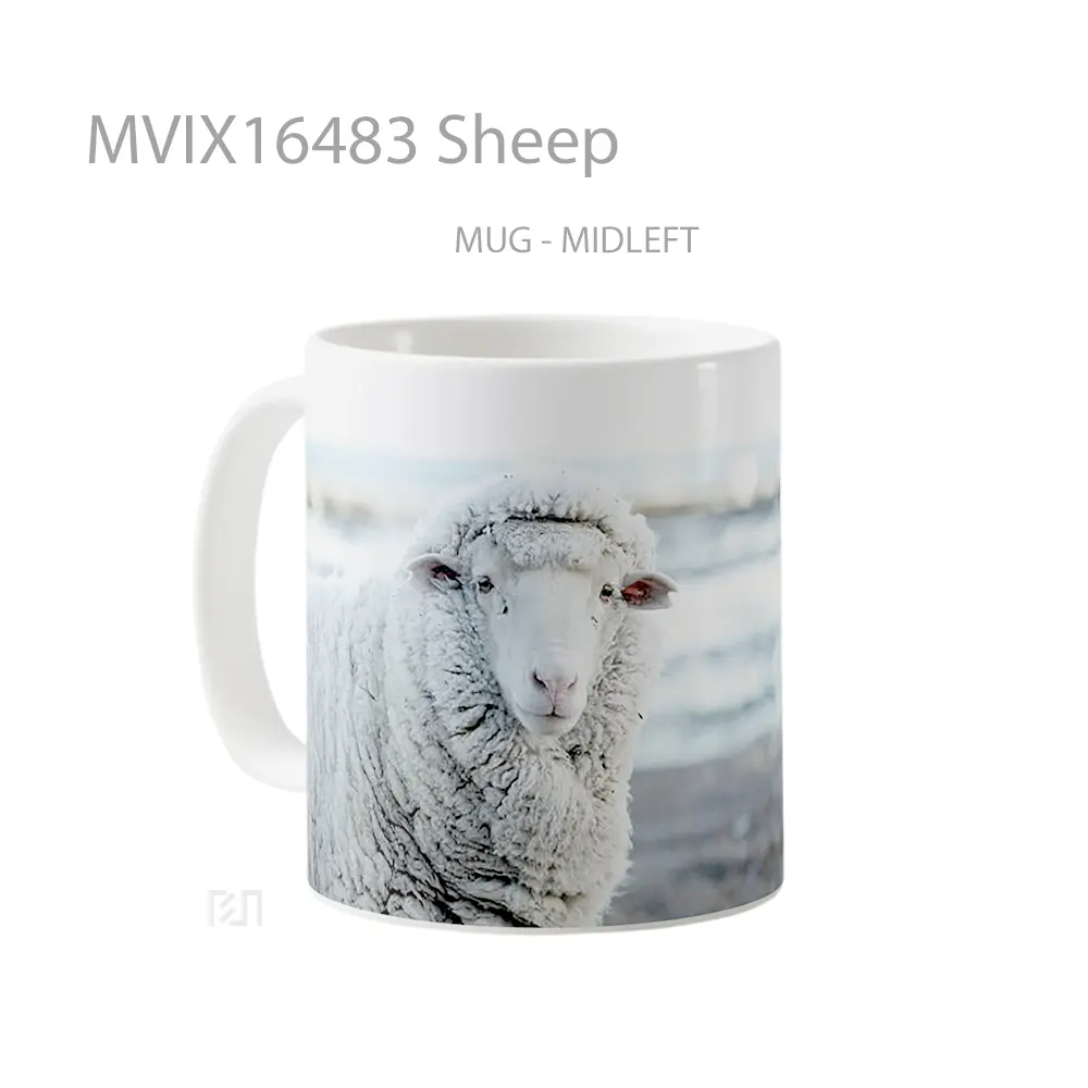 Mug Sheep Full Wrap Lanscape - All-side / Desain