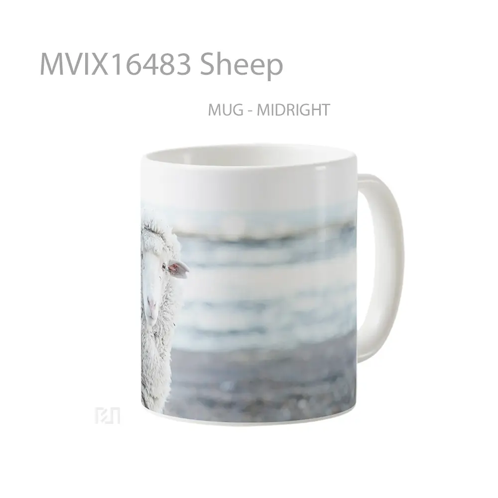 Mug Sheep Full Wrap Lanscape - All-side / Desain