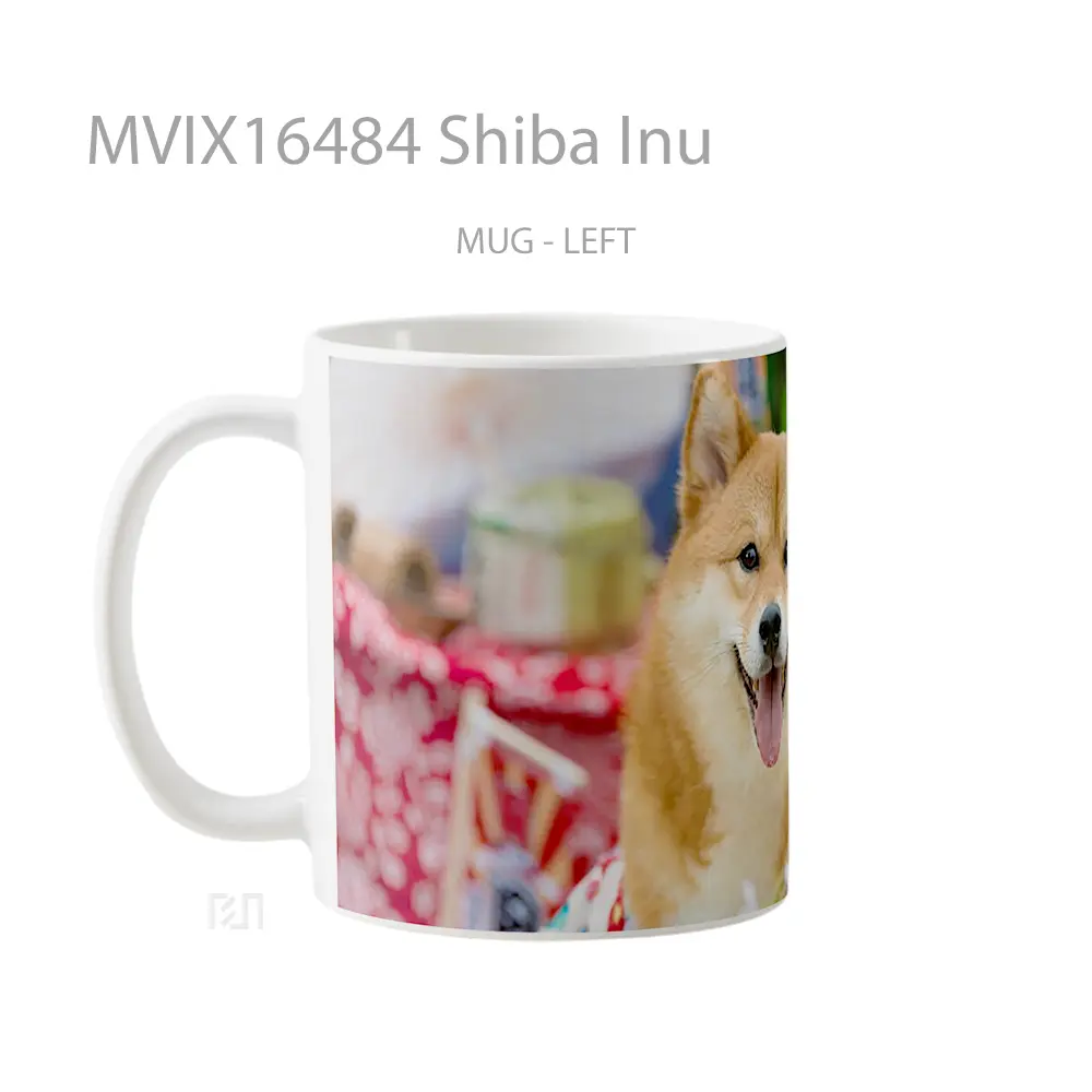 Mug Shiba Inu Full Wrap Lanscape - All-side / Desain
