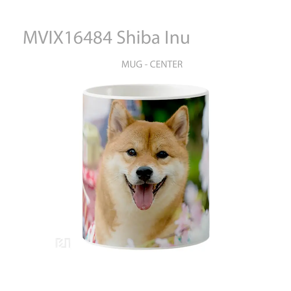 Mug Shiba Inu Full Wrap Lanscape