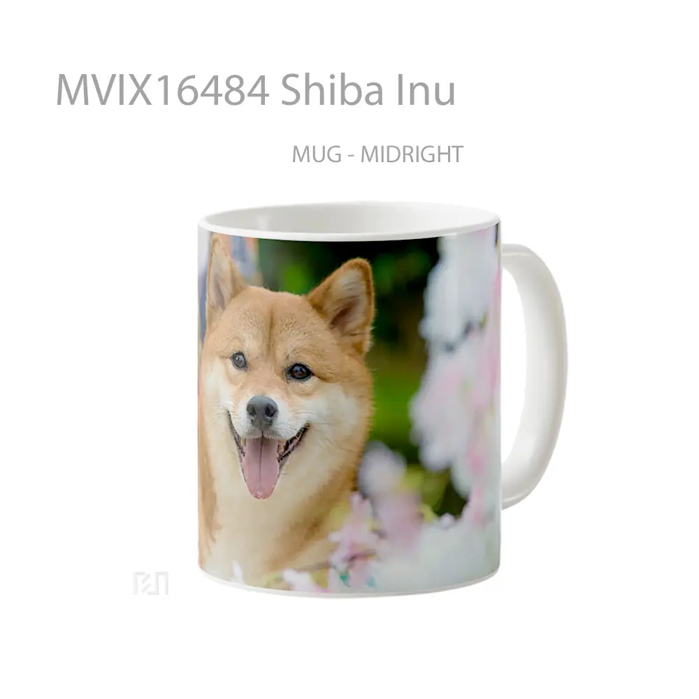 Mug Shiba Inu Full Wrap Lanscape - All-side / Desain