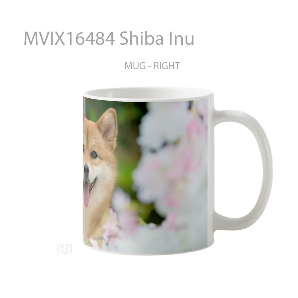 Mug Shiba Inu Full Wrap Lanscape - All-side / Desain
