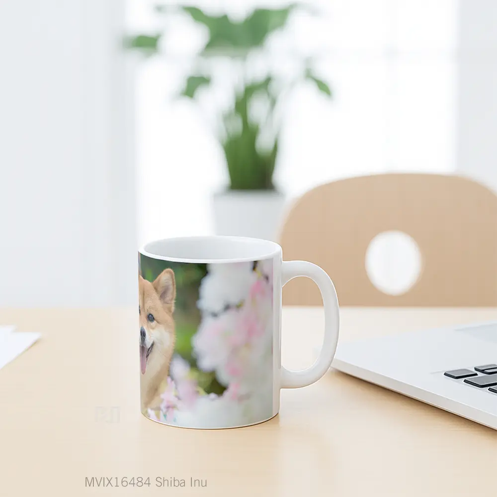 Mug Shiba Inu Full Wrap Lanscape - All-side / Desain
