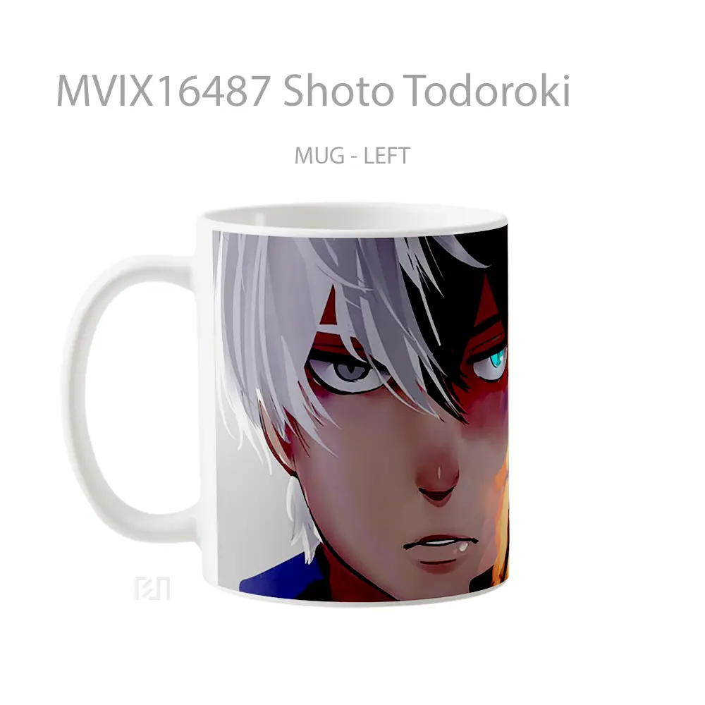 Mug Shoto Todoroki Full Wrap Lanscape - All-side / Desain