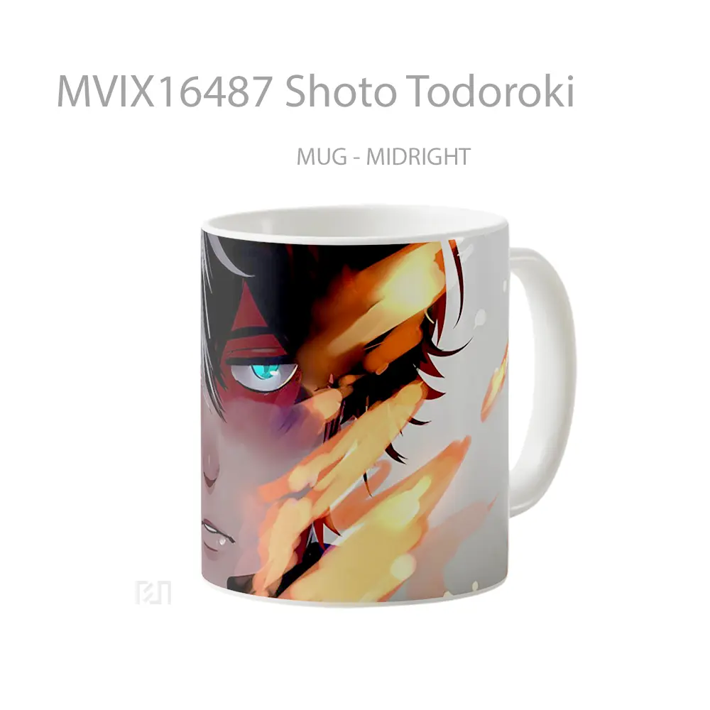 Mug Shoto Todoroki Full Wrap Lanscape - All-side / Desain