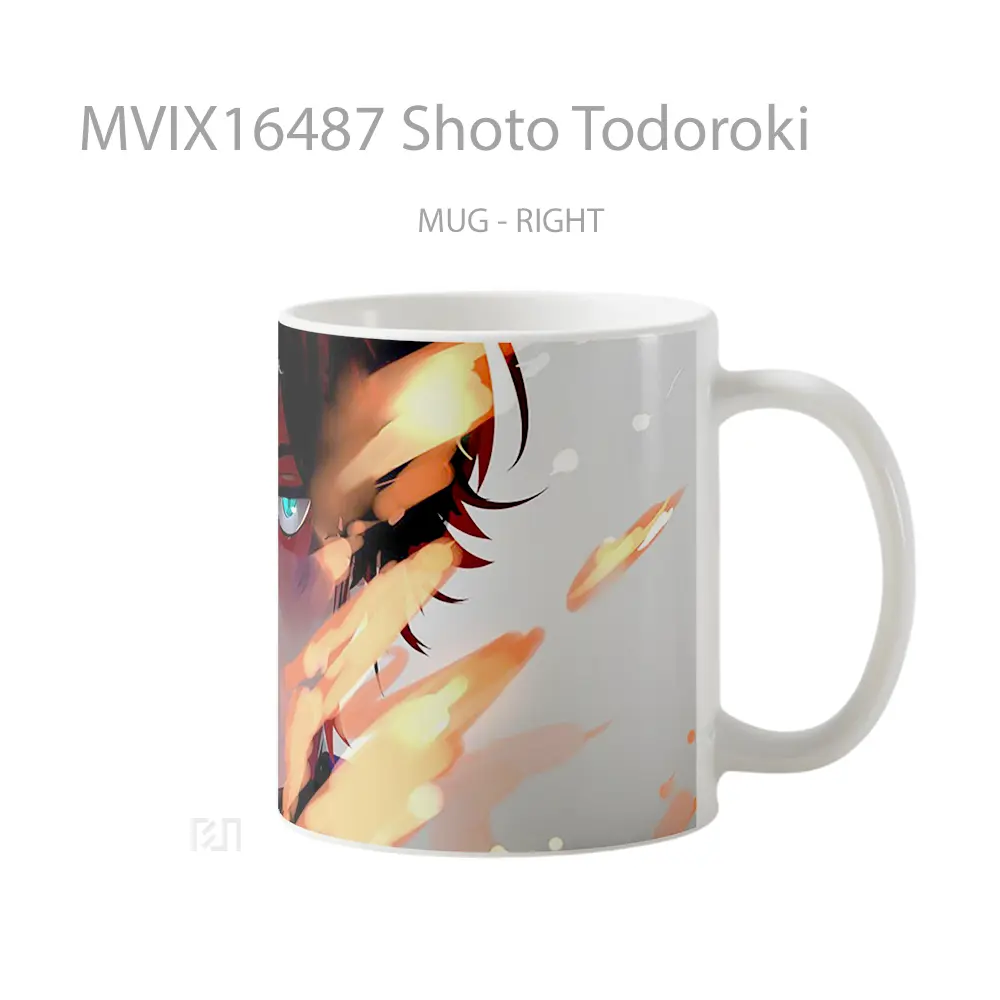 Mug Shoto Todoroki Full Wrap Lanscape - All-side / Desain