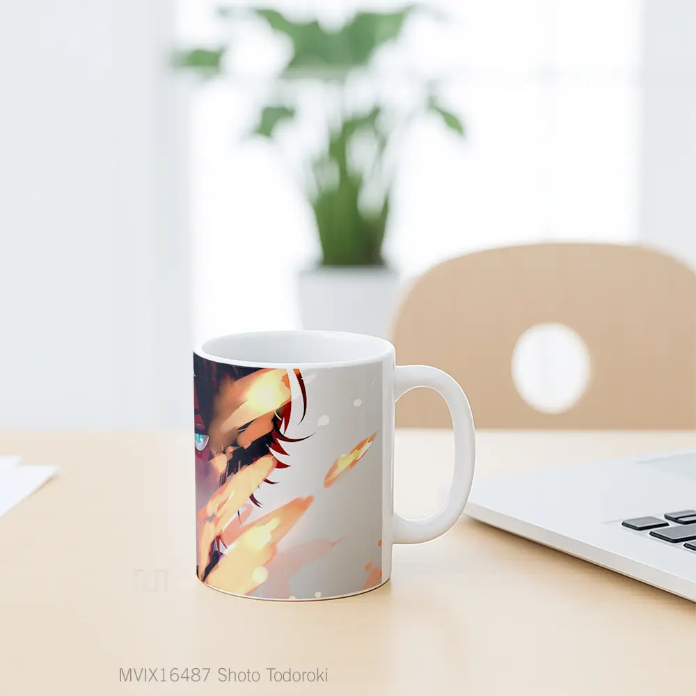 Mug Shoto Todoroki Full Wrap Lanscape - All-side / Desain