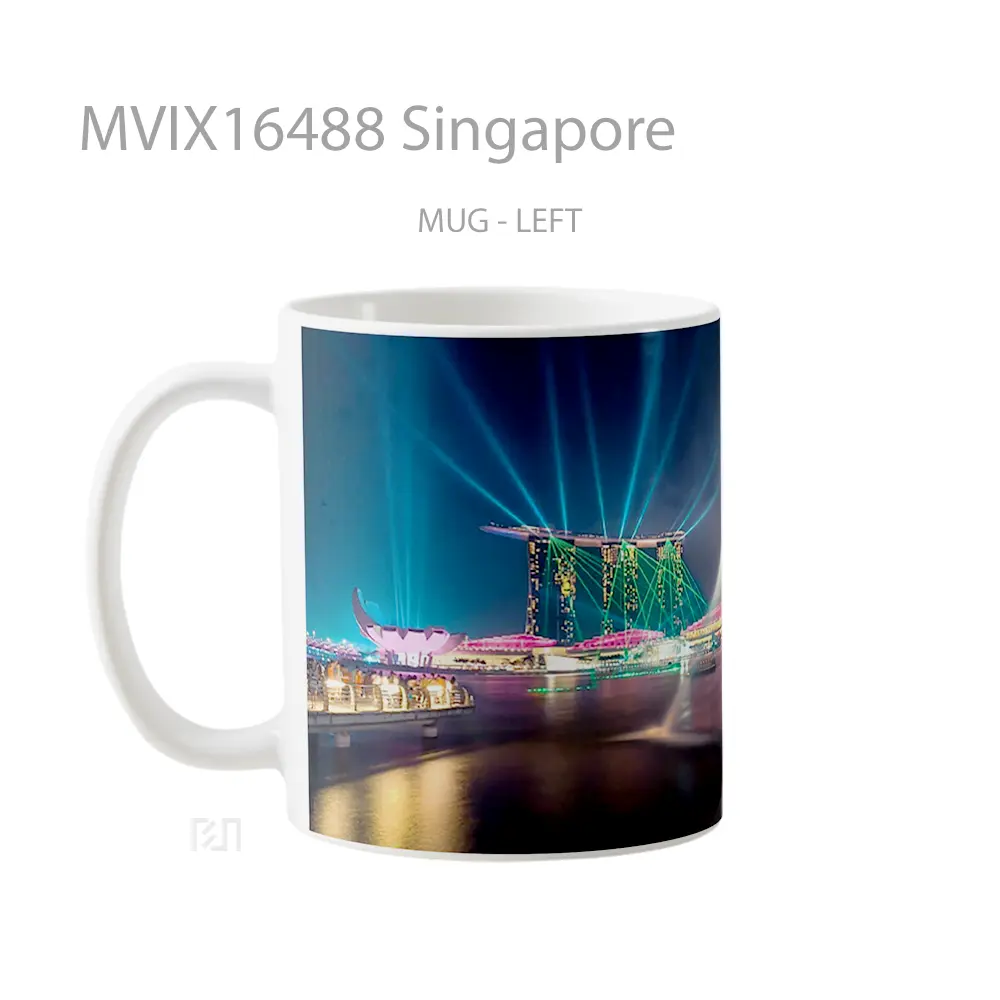 Mug Singapore Full Wrap Lanscape - All-side / Desain