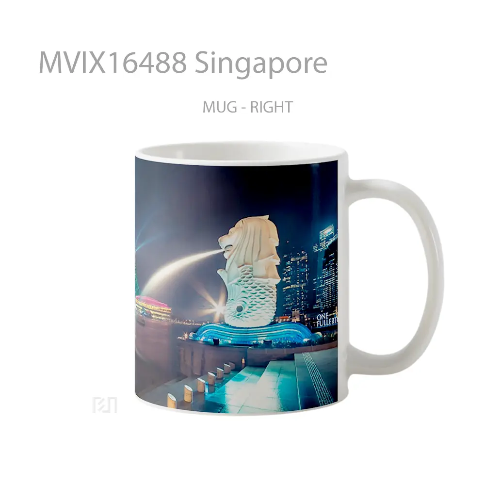 Mug Singapore Full Wrap Lanscape - All-side / Desain