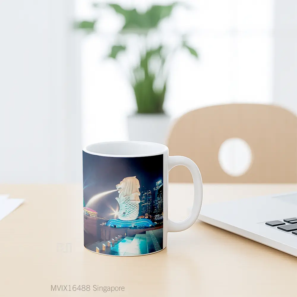 Mug Singapore Full Wrap Lanscape - All-side / Desain