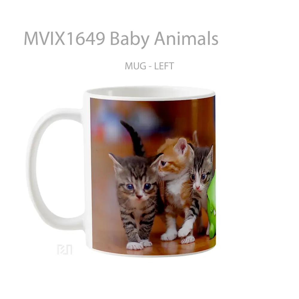 Mug Baby Animals Full Wrap Lanscape - All-side / Desain
