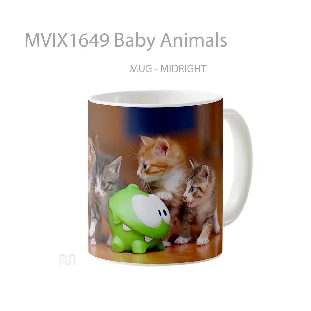 Mug Baby Animals Full Wrap Lanscape - All-side / Desain