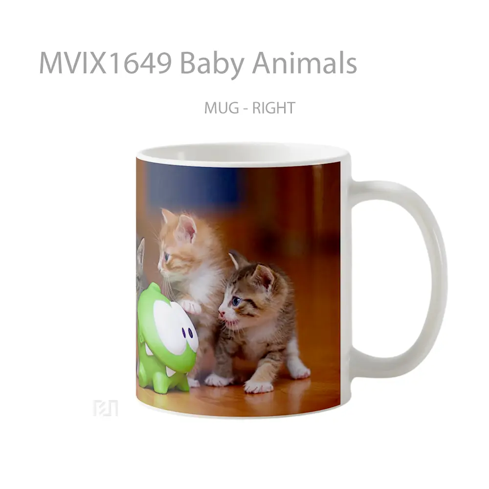 Mug Baby Animals Full Wrap Lanscape - All-side / Desain