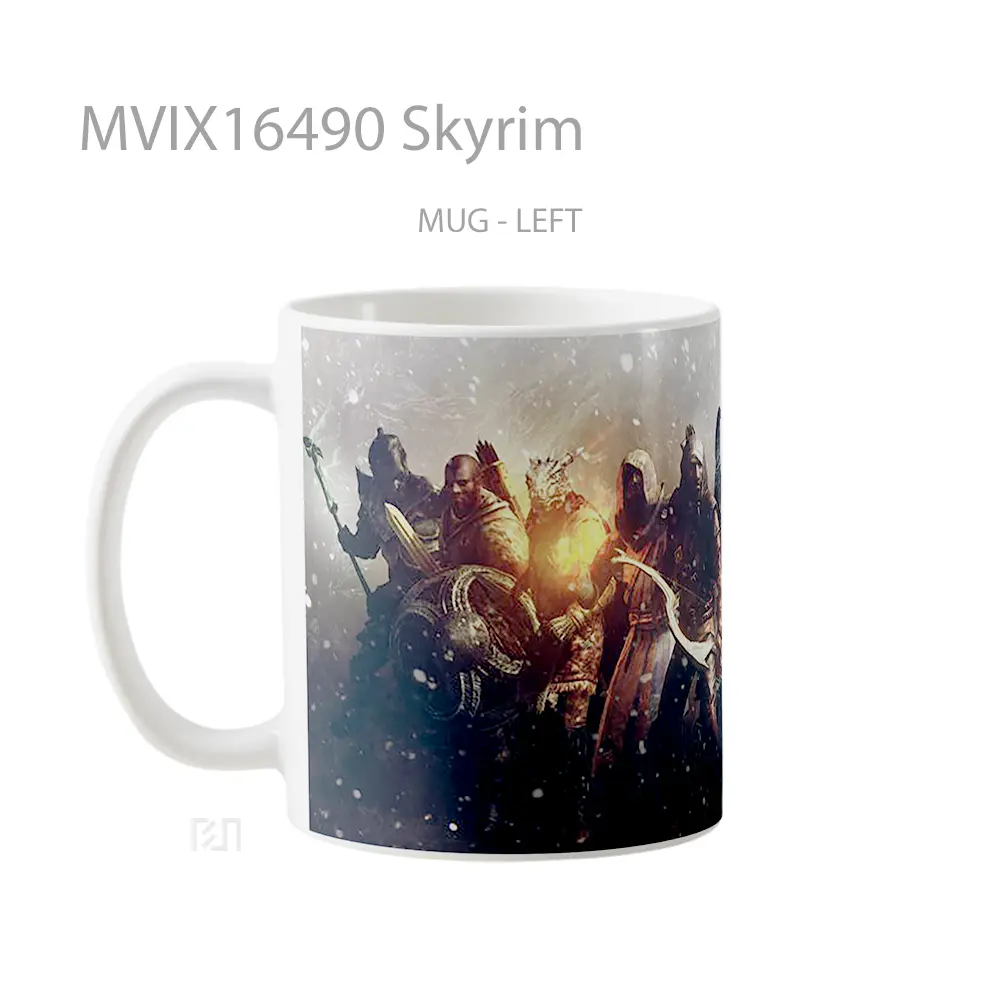 Mug Skyrim Full Wrap Lanscape - All-side / Desain