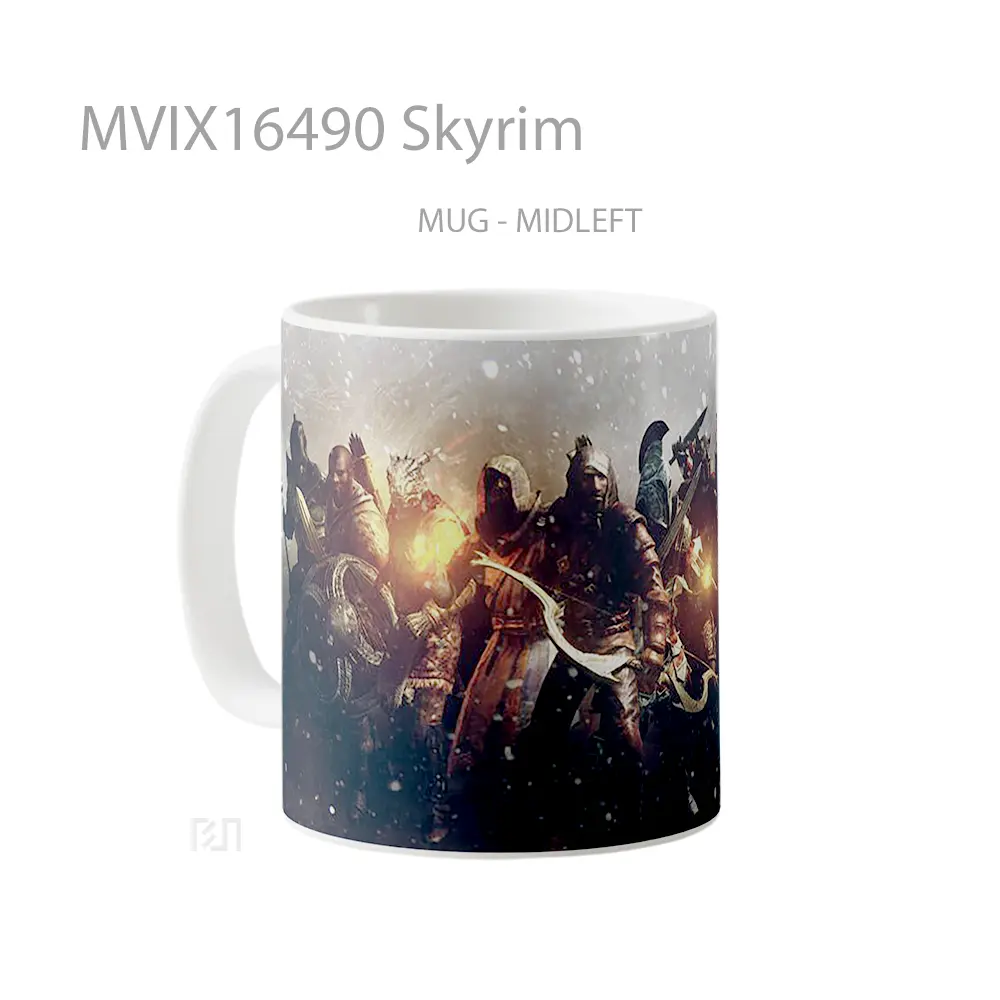 Mug Skyrim Full Wrap Lanscape - All-side / Desain