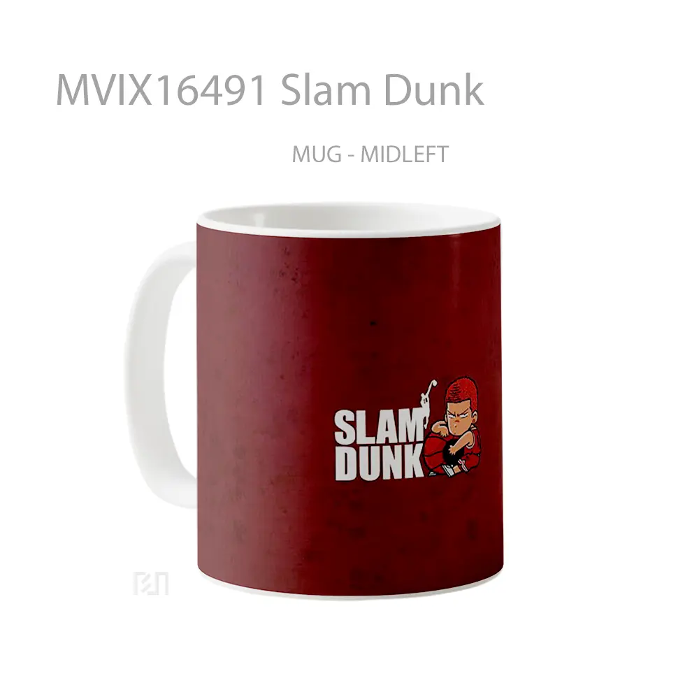 Mug Slam Dunk Full Wrap Lanscape - All-side / Desain