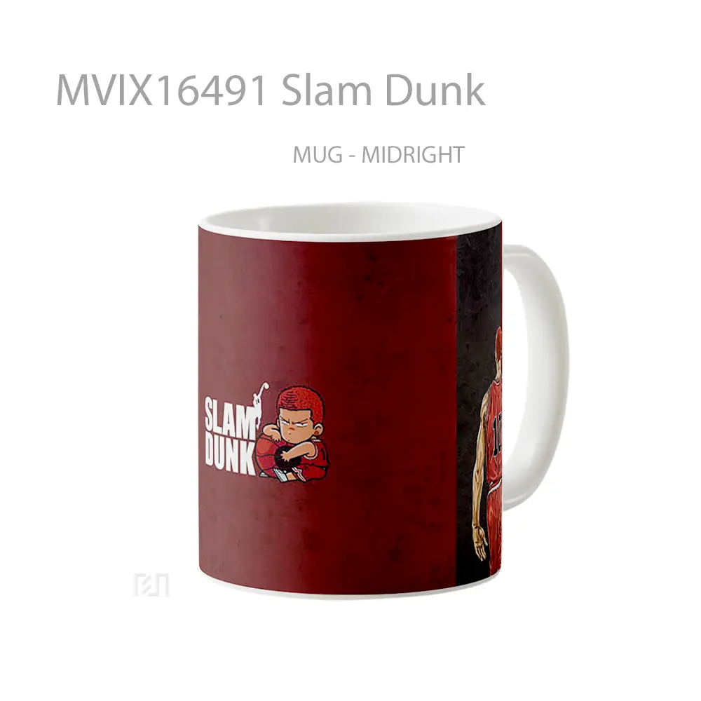 Mug Slam Dunk Full Wrap Lanscape - All-side / Desain