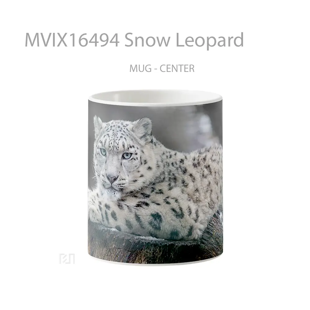Mug Snow Leopard Full Wrap Lanscape