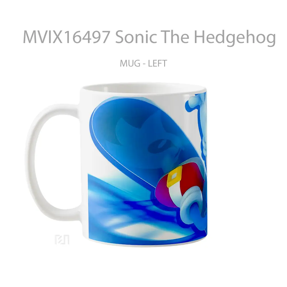 Mug Sonic The Hedgehog Full Wrap Lanscape - All-side / Desain