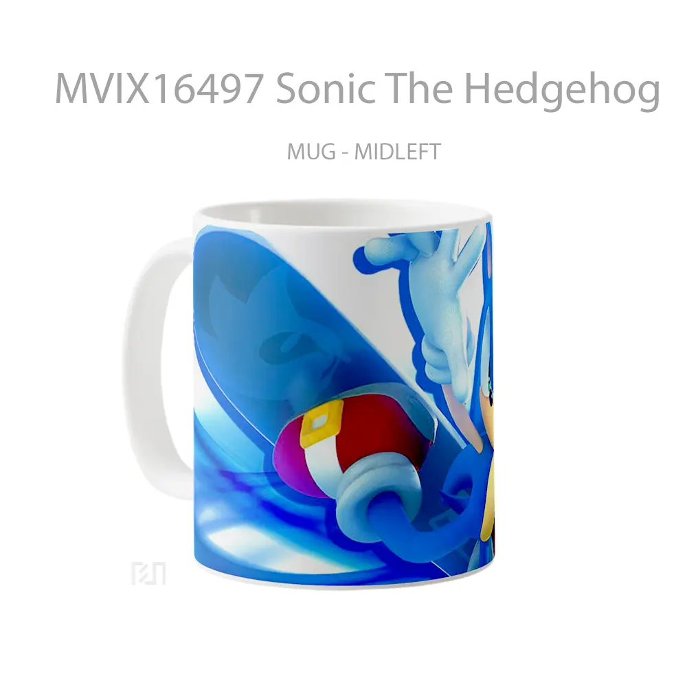 Mug Sonic The Hedgehog Full Wrap Lanscape - All-side / Desain