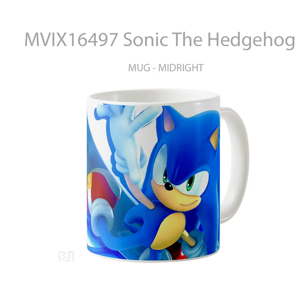 Mug Sonic The Hedgehog Full Wrap Lanscape - All-side / Desain