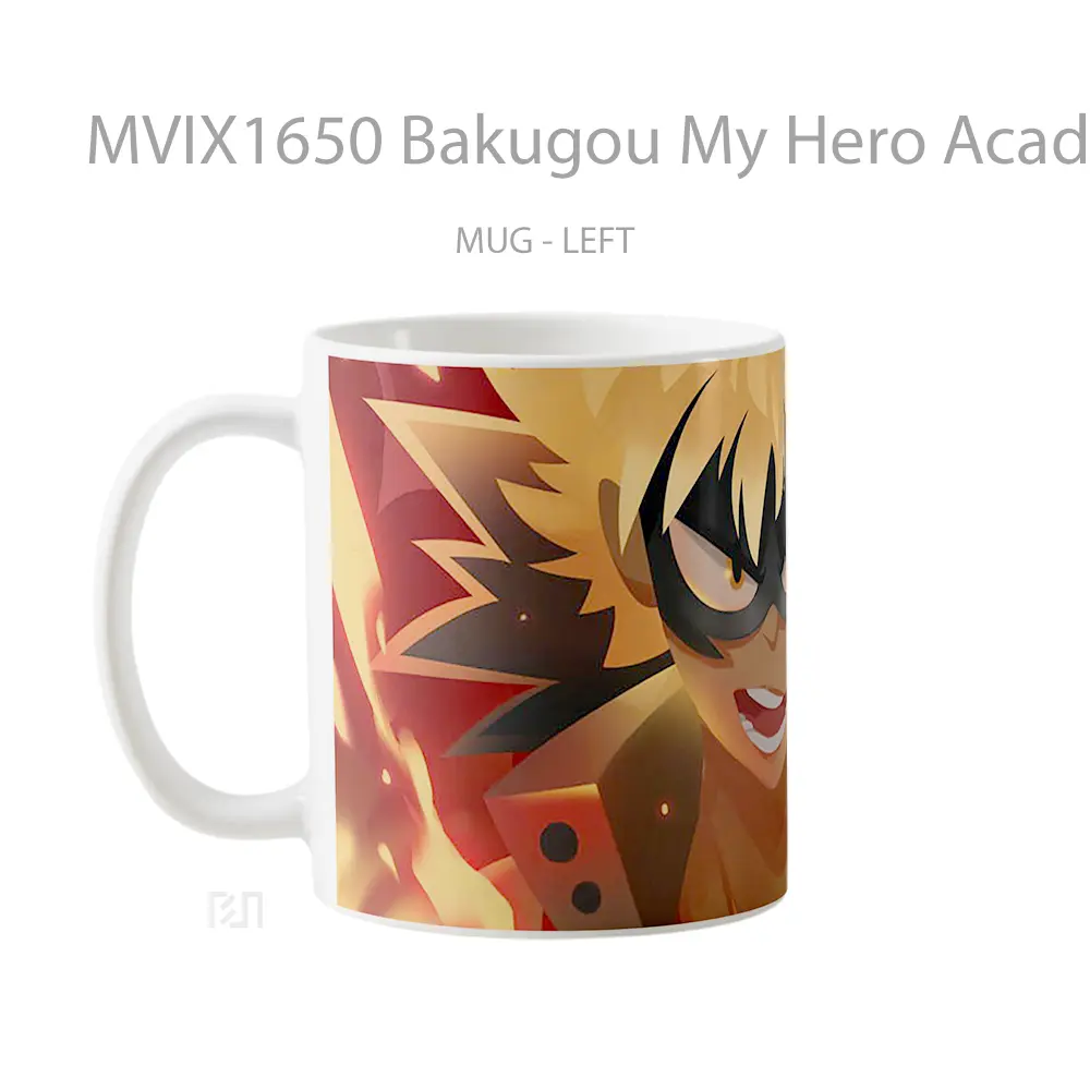 Mug Bakugou My Hero Academia Full Wrap Lanscape - All-side / Desain