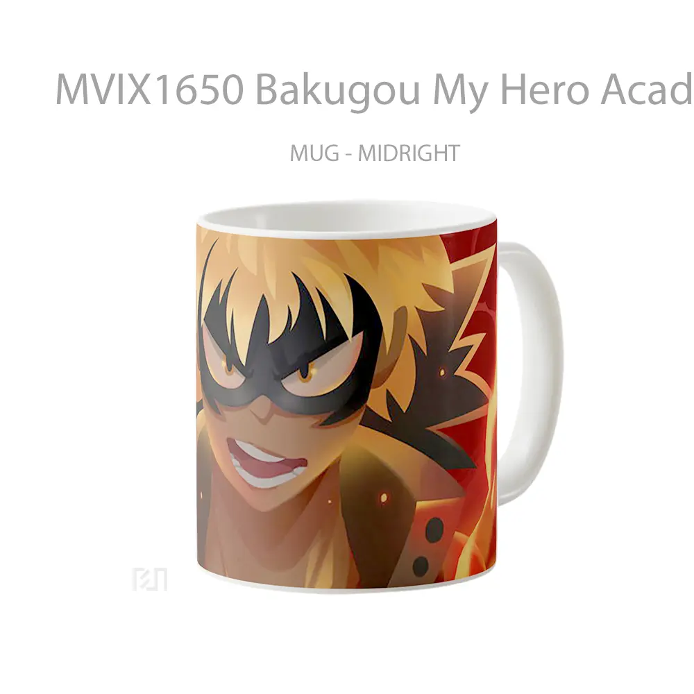 Mug Bakugou My Hero Academia Full Wrap Lanscape - All-side / Desain