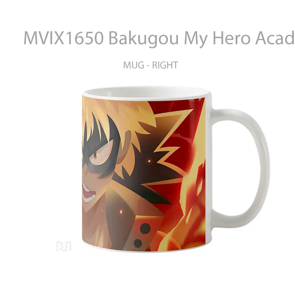 Mug Bakugou My Hero Academia Full Wrap Lanscape - All-side / Desain