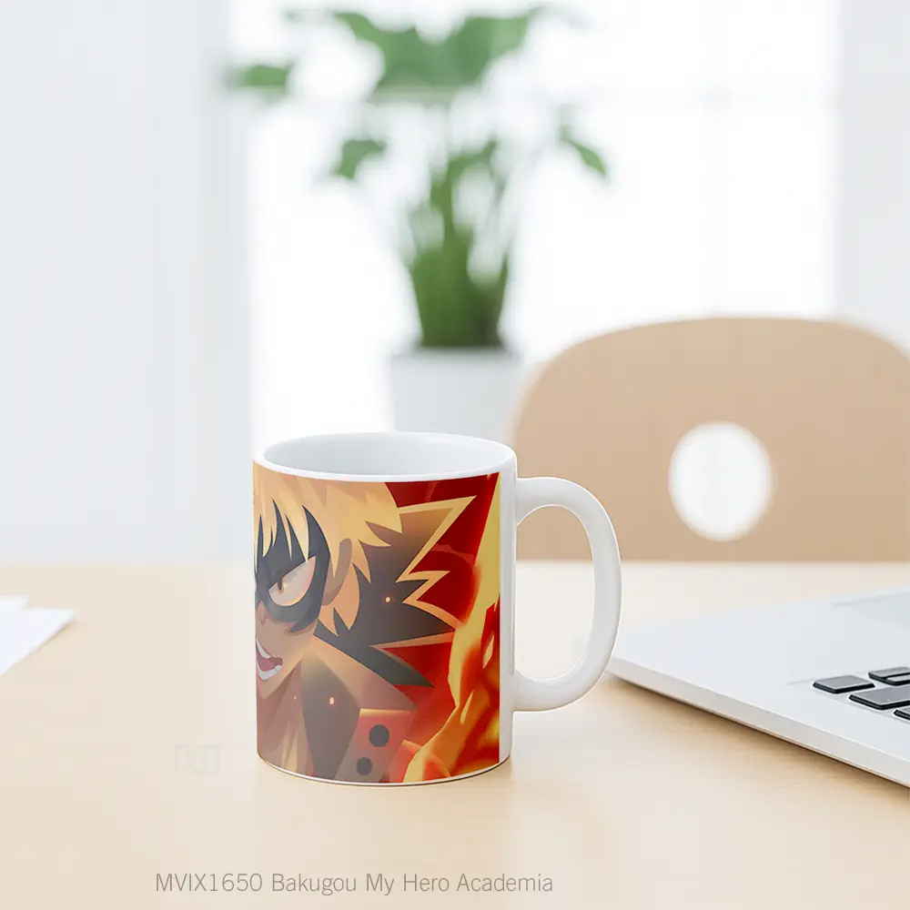 Mug Bakugou My Hero Academia Full Wrap Lanscape - All-side / Desain