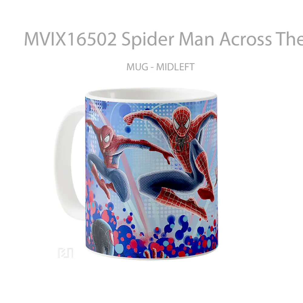 Mug Spider Man Across The Spider Verse Full Wrap Lanscape - All-side / Desain