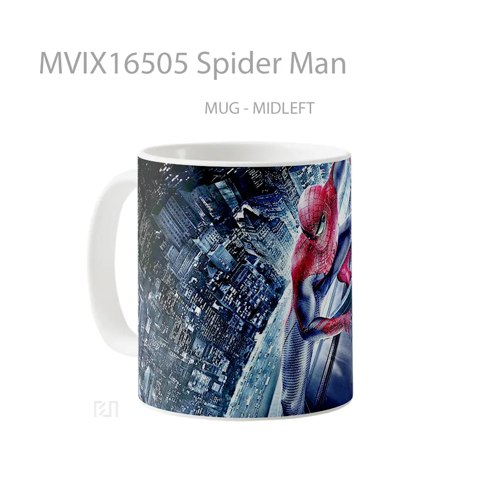 Mug Spider Man Full Wrap Lanscape - All-side / Desain