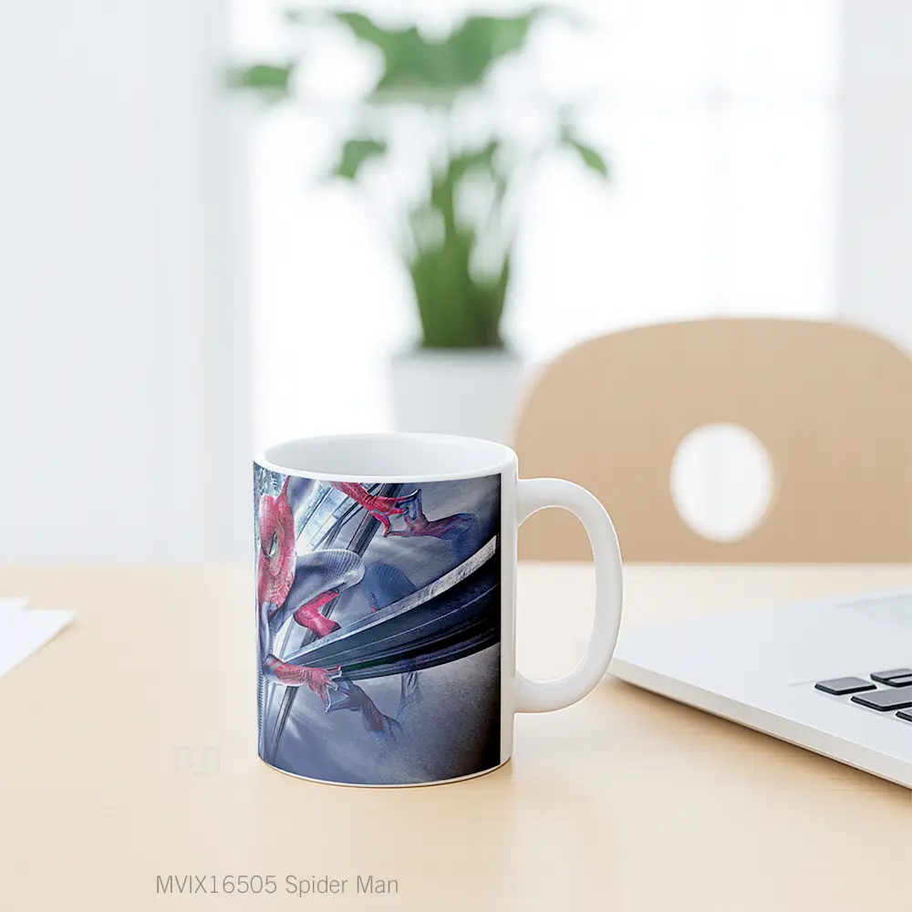 Mug Spider Man Full Wrap Lanscape - All-side / Desain