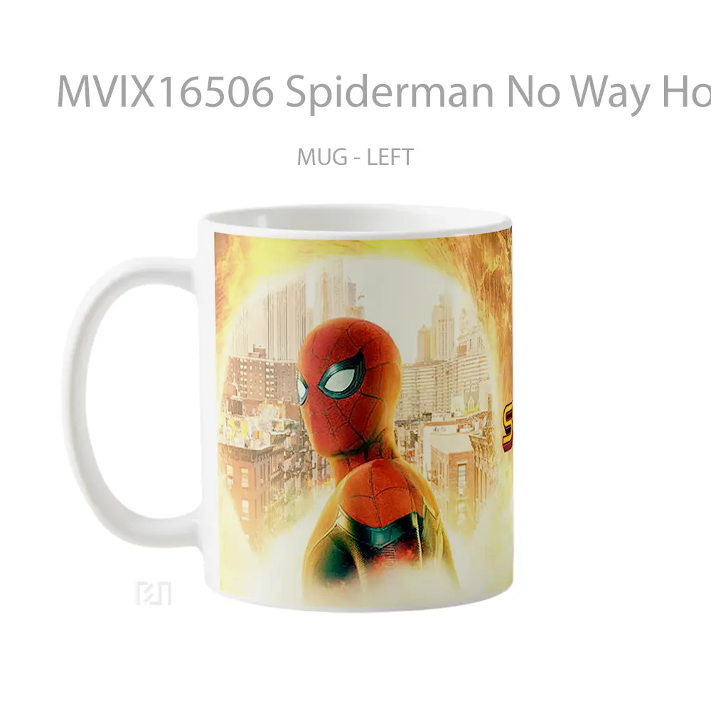 Mug Spiderman No Way Home Full Wrap Lanscape - All-side / Desain